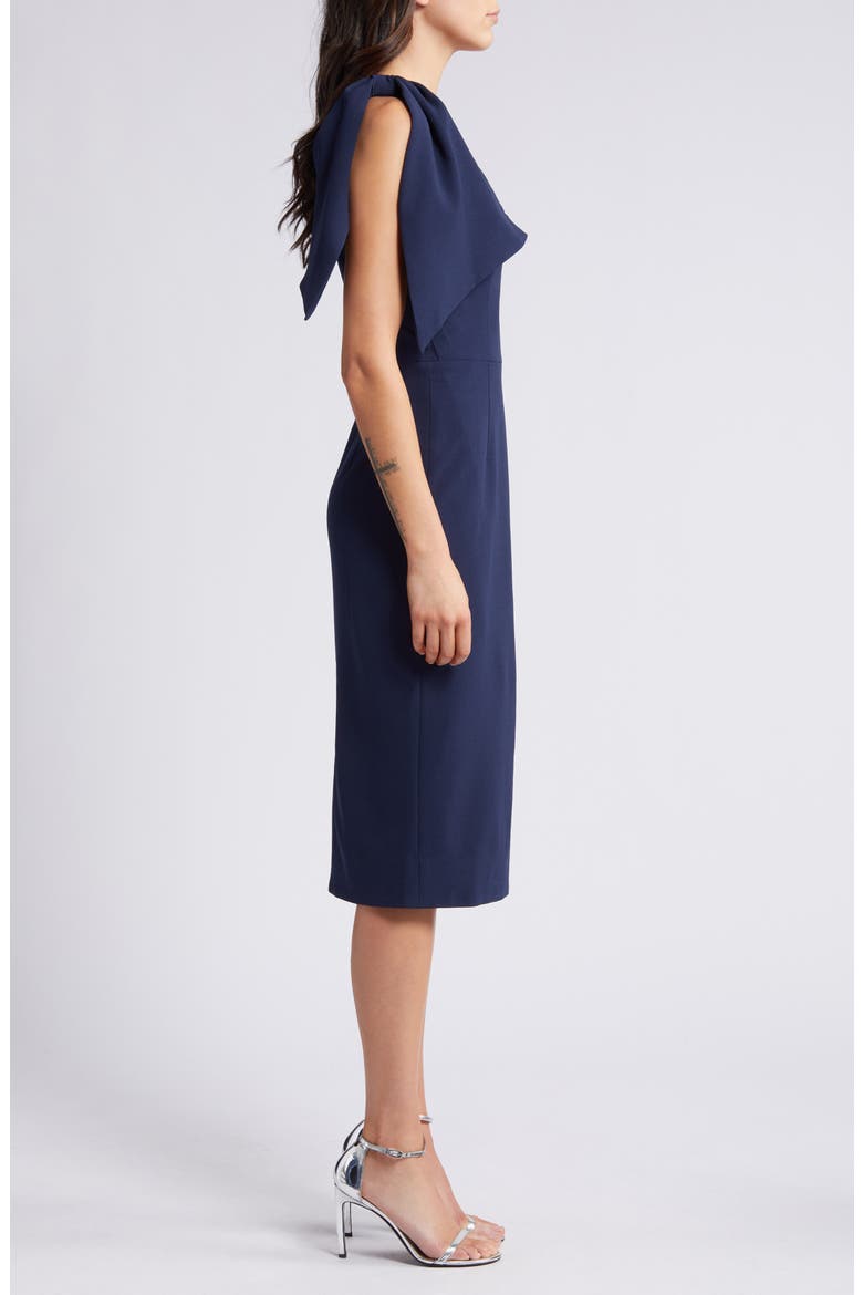 Tiffany One-Shoulder Midi Dress, Alternate, color, MIDNIGHT