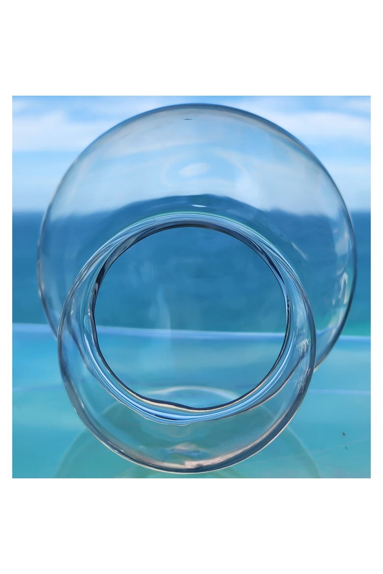Double Sphere Glass Terrarium, Alternate, color, Clear