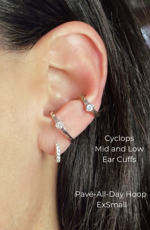Seed2stone Cyclops Ear Cuff In Silver