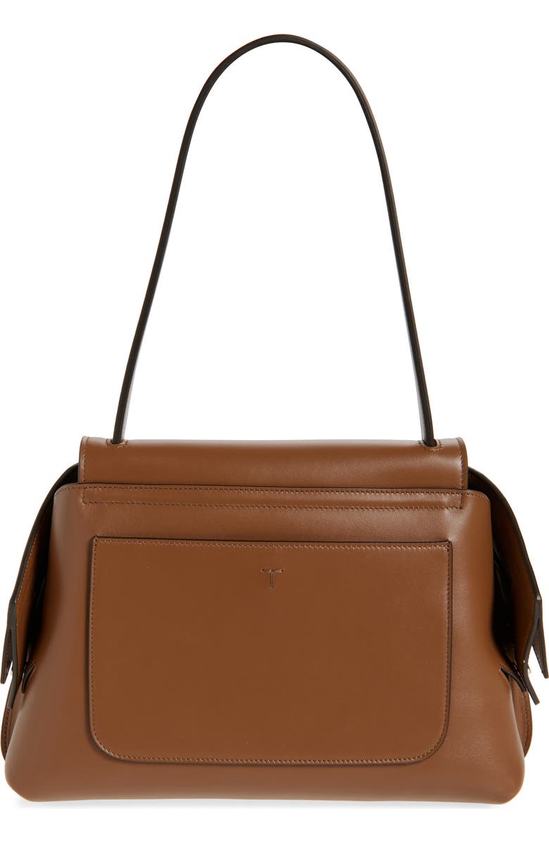 Tod's Medium Wave Leather Shoulder Bag, Alternate, color,