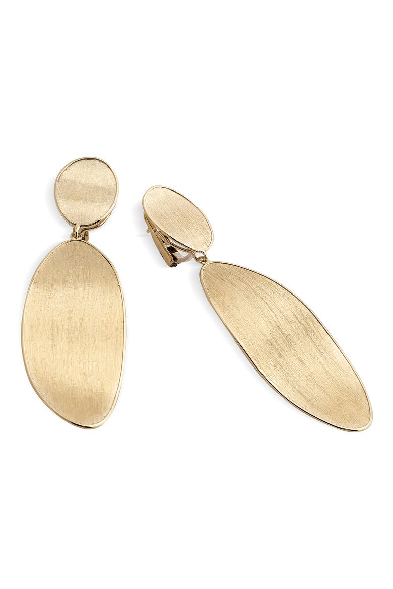 Lunaria Double Drop Earrings, Alternate, color, 18K YELLOW GOLD