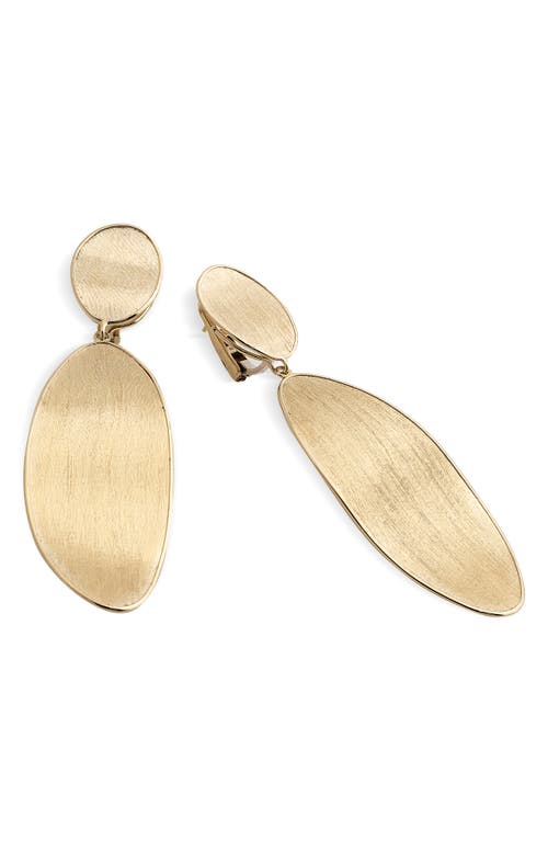 Marco Bicego Lunaria Double Drop Earrings In 18k Yellow Gold