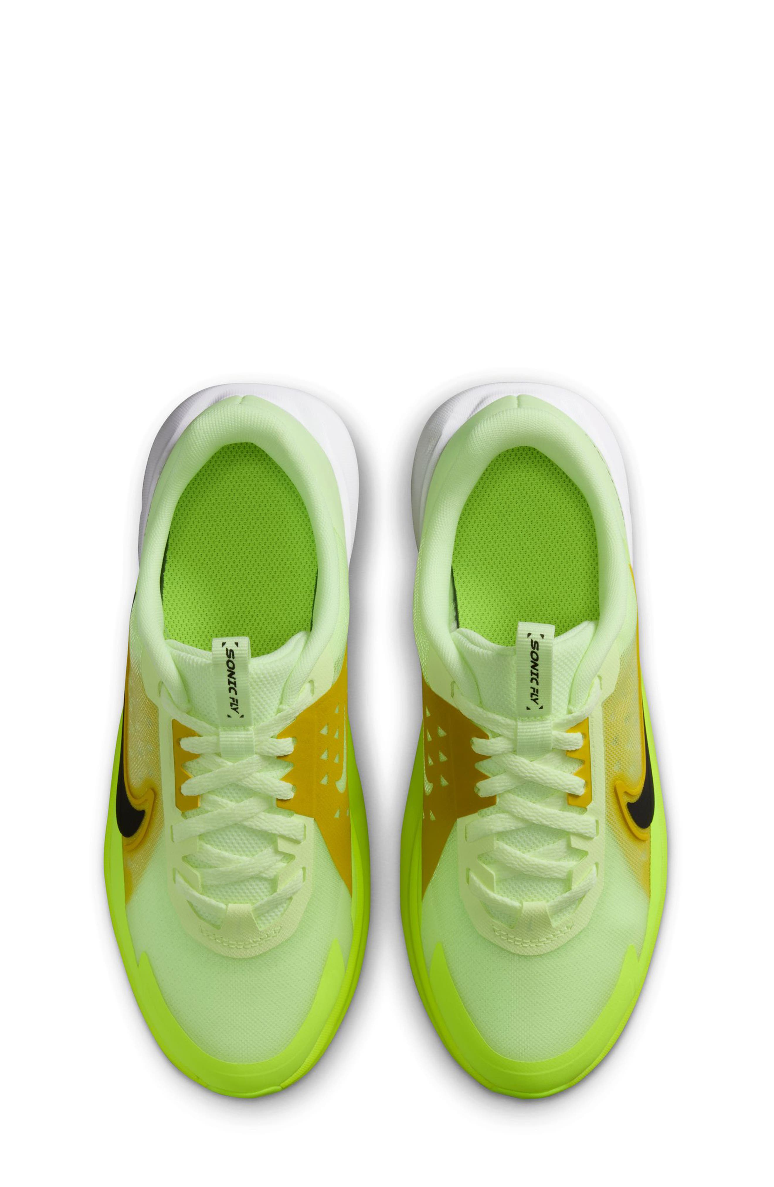 Nike Kids' Sonic Fly Running Shoe, Alternate, color, Barely Volt/ Citron/ Black