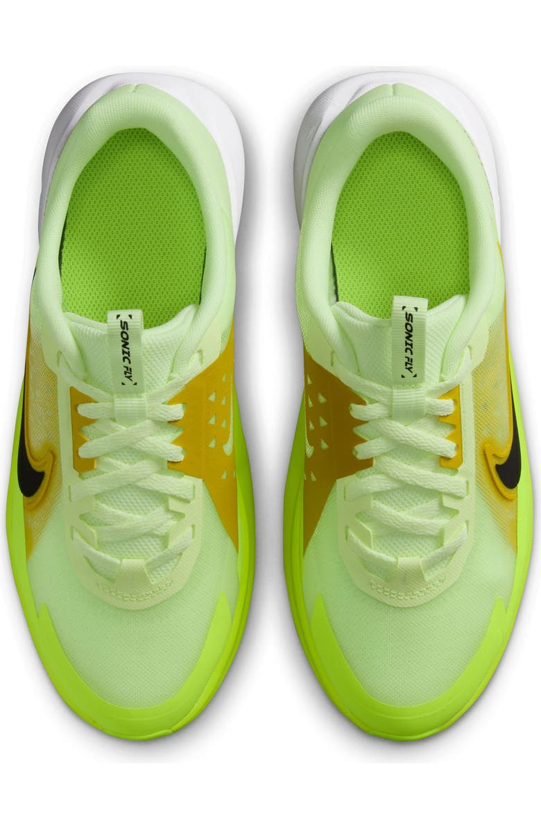 Nike Kids' Sonic Fly Running Shoe, Alternate, color, Barely Volt/ Citron/ Black