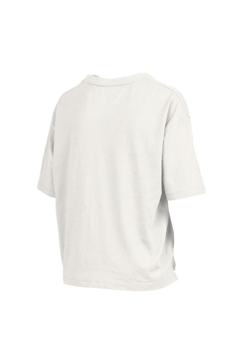 Women's Pressbox  White Florida Gators Big Canvas Puff Castillo Motley Slub T-Shirt, Alternate, color, White