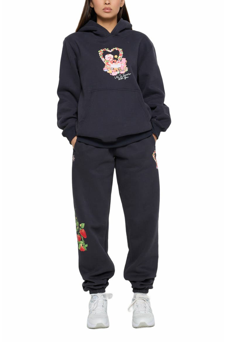 LIFE IS SWEET HOODIE, Main, color, BLACK
