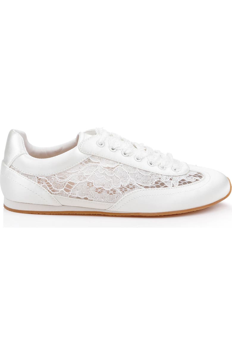 Jewel Badgley Mischka Inez Sneaker, Alternate, color, Ivory Lace