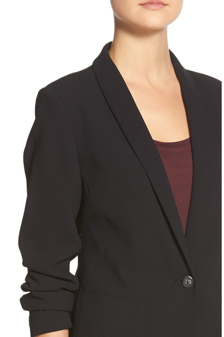 'Tomboy' Blazer, Alternate, color, BLACK