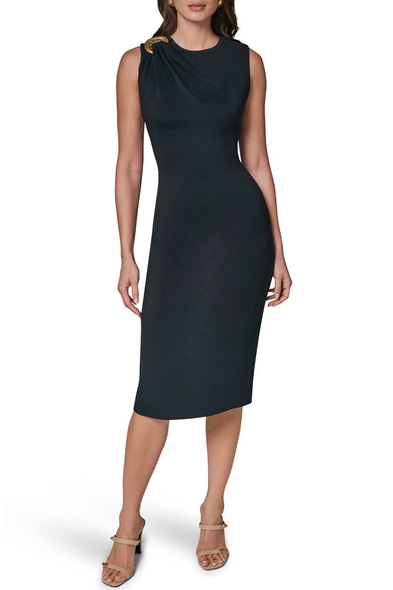 Sleeveless Sheath, Main, color, BLACK FOREST