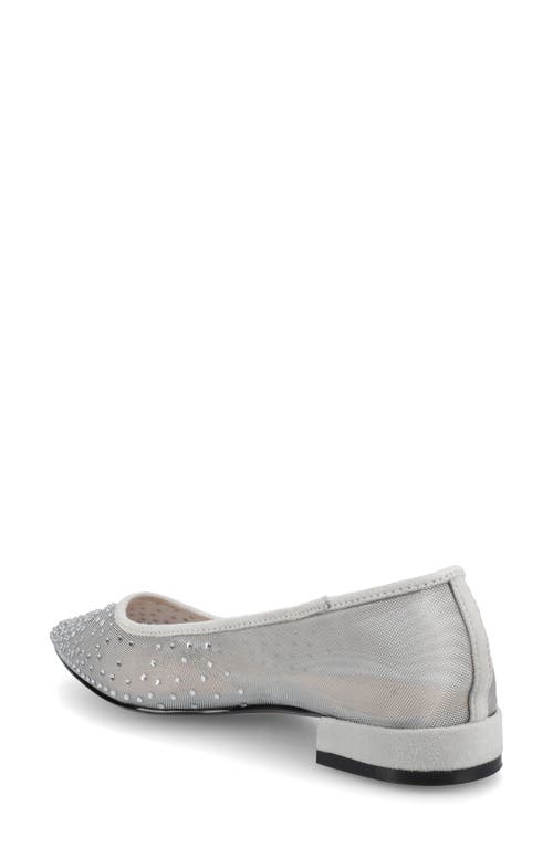 Journee Collection Gracelynn Evening Ball Flat In Silver