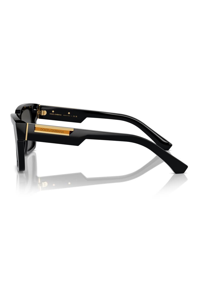 55mm Pilot Sunglasses, Alternate, color, BLACK