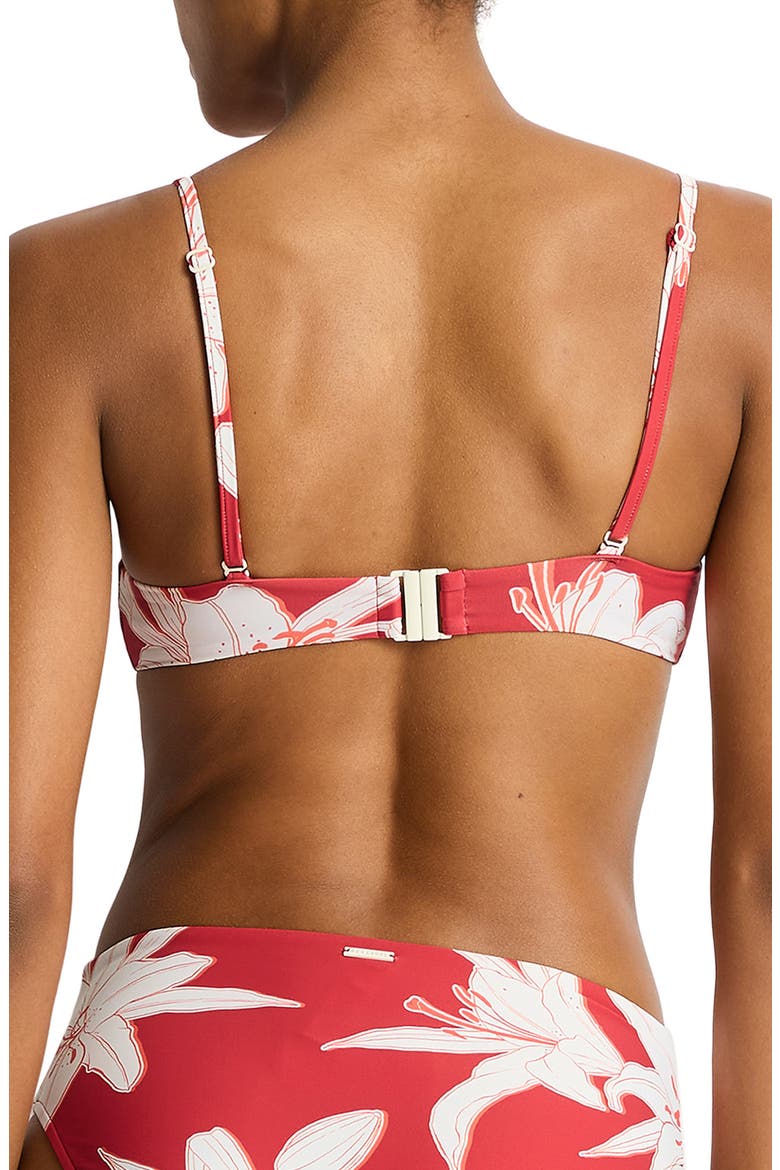 Veridian Underwire Balconette Bikini Top, Alternate, color, RUBY