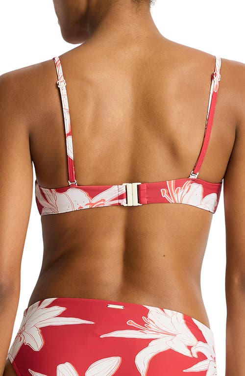 Sea Level Veridian Underwire Balconette Bikini Top In Red