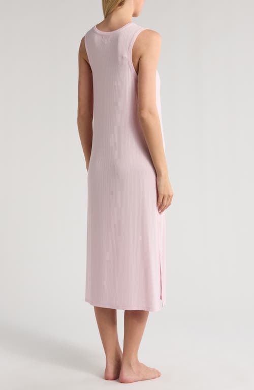 Nordstrom Moonlight Rib Tank Nightgown In Pink Cake