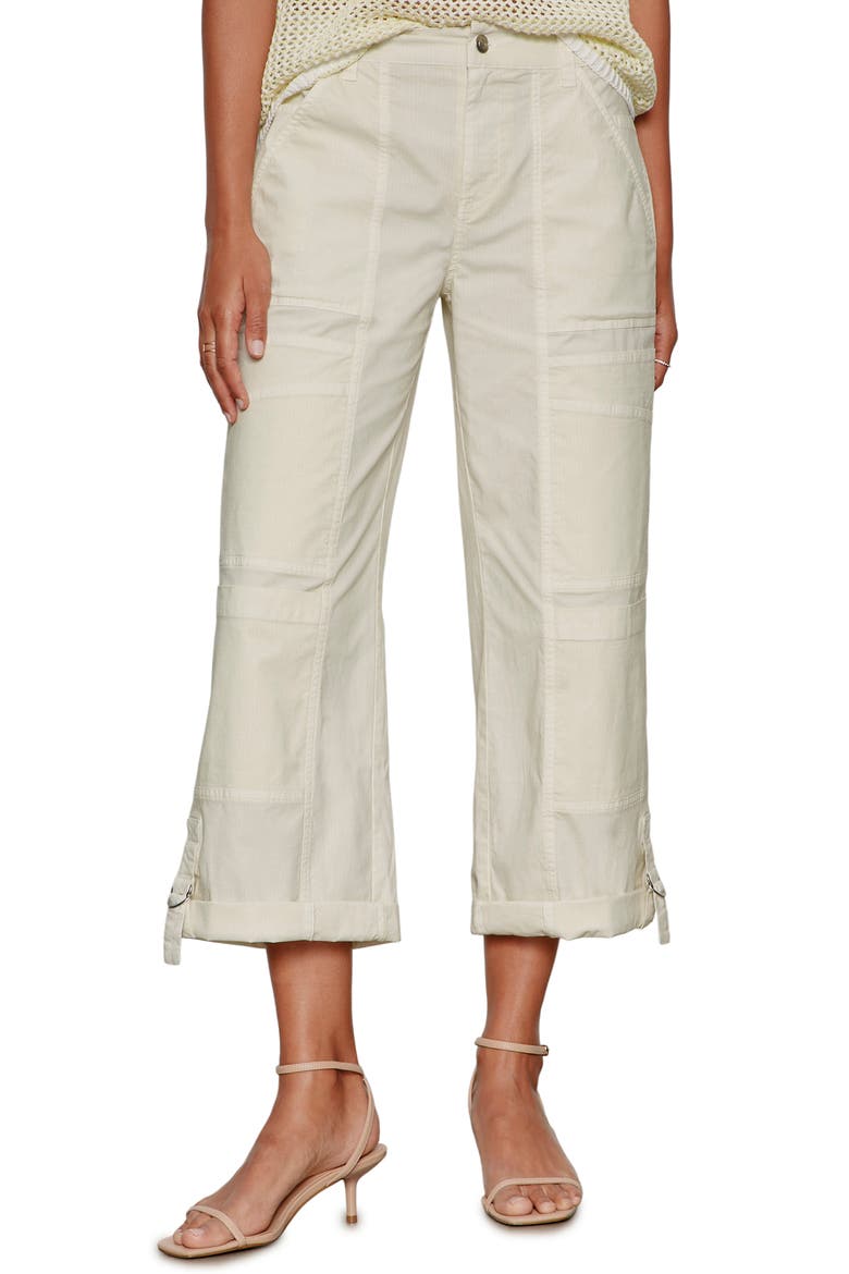 Angels Stretch Cotton Cargo Pants, Main, color, WASHED LEMON YELLOW