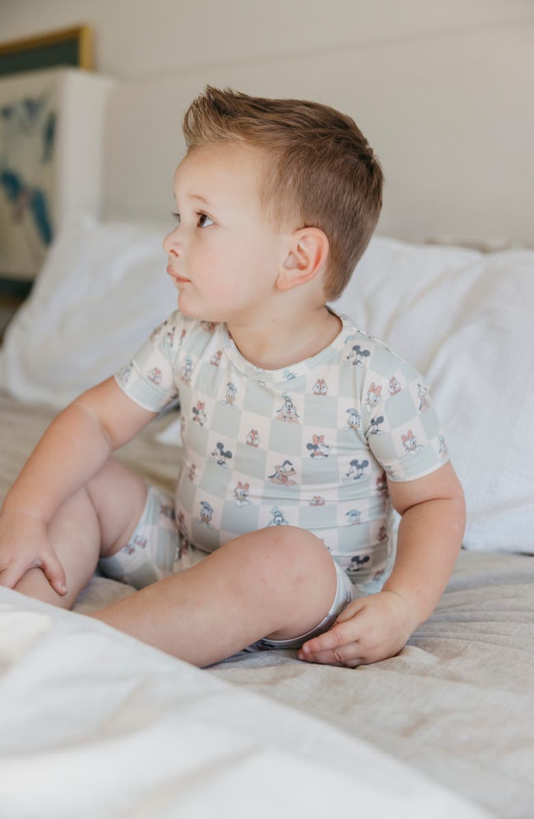 Copper Pearl Mickey & Friends Fitted Two-Piece Short Pajamas, Alternate, color, Mickey Mouse Friends