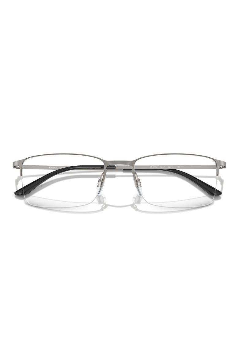 54mm Rectangle optical glasses, Alternate, color, GOLDEN GUNMETAL / DEMO LENS