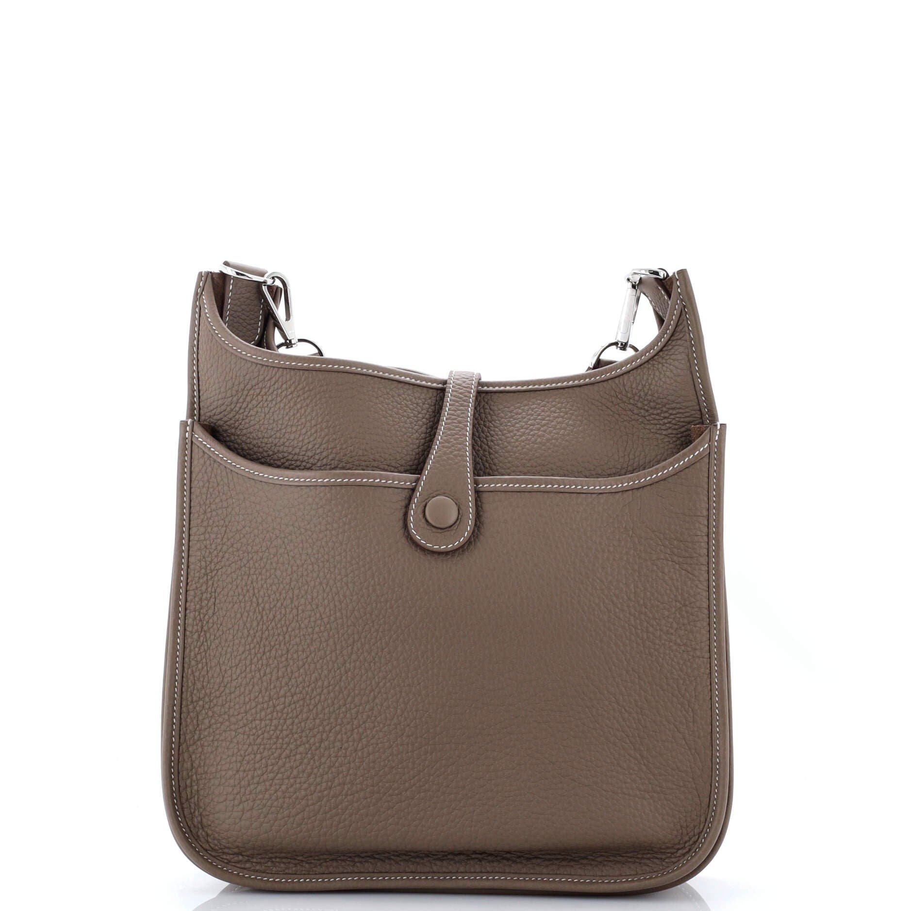 Pre-Owned Hermes Evelyne Bag Gen III Clemence PM, Alternate, color, Etoupe