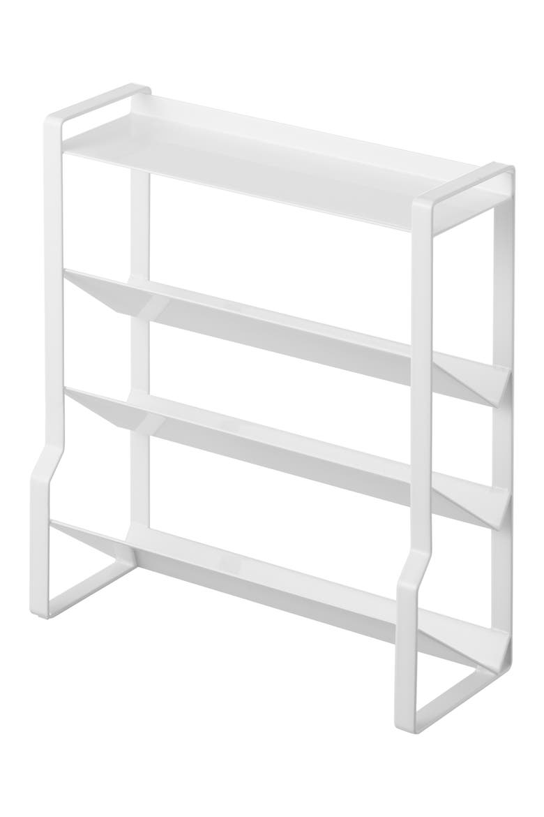 Slim 4-Tier Spice Rack, Main, color, WHITE