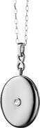 Monica Rich Kosann Infinity Sterling Silver Sapphire Locket Necklace