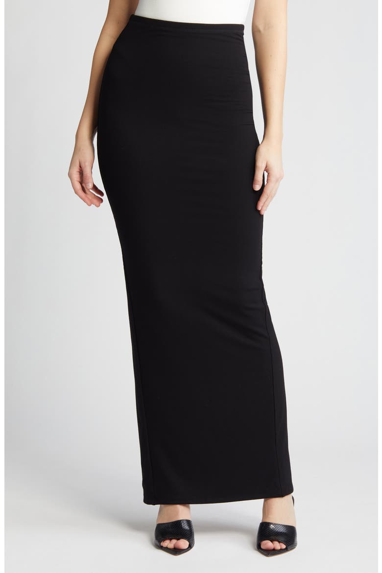 Butter Up Boo Skirt, Main, color, BLACK