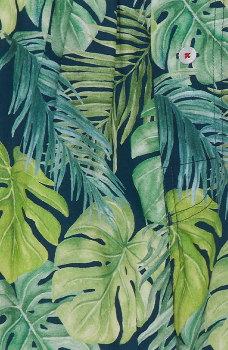 Druthers NYC Organic Cotton Lauae Print Boxer Short, Alternate, color, Navy Green