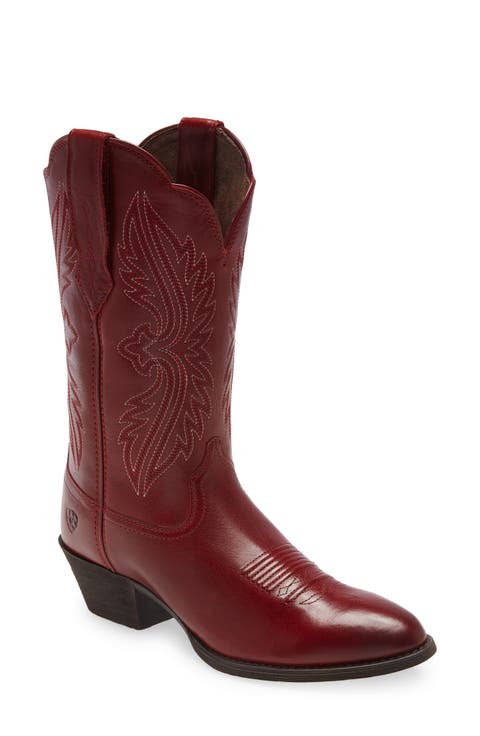 Heritage Toe Stretch Leather Western Boot (Women)