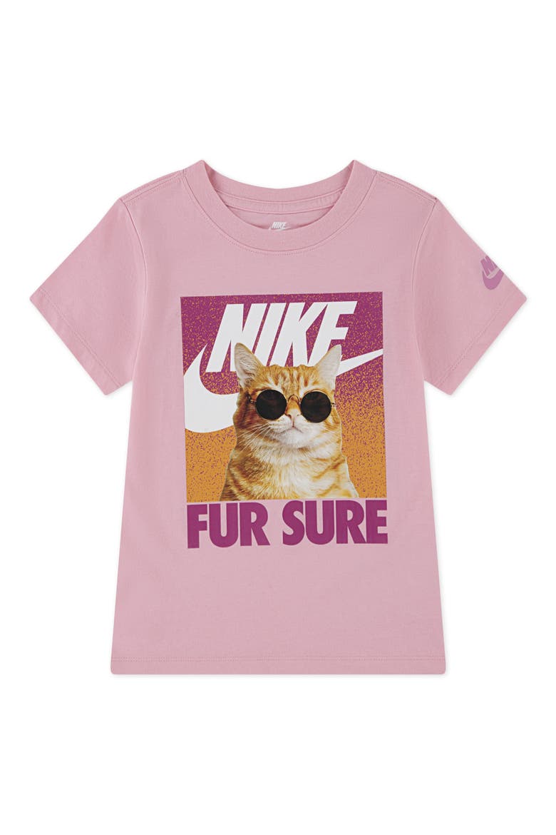 Kids' Fur Sure Graphic T-Shirt, Main, color, MEDIUM SOFT PINK