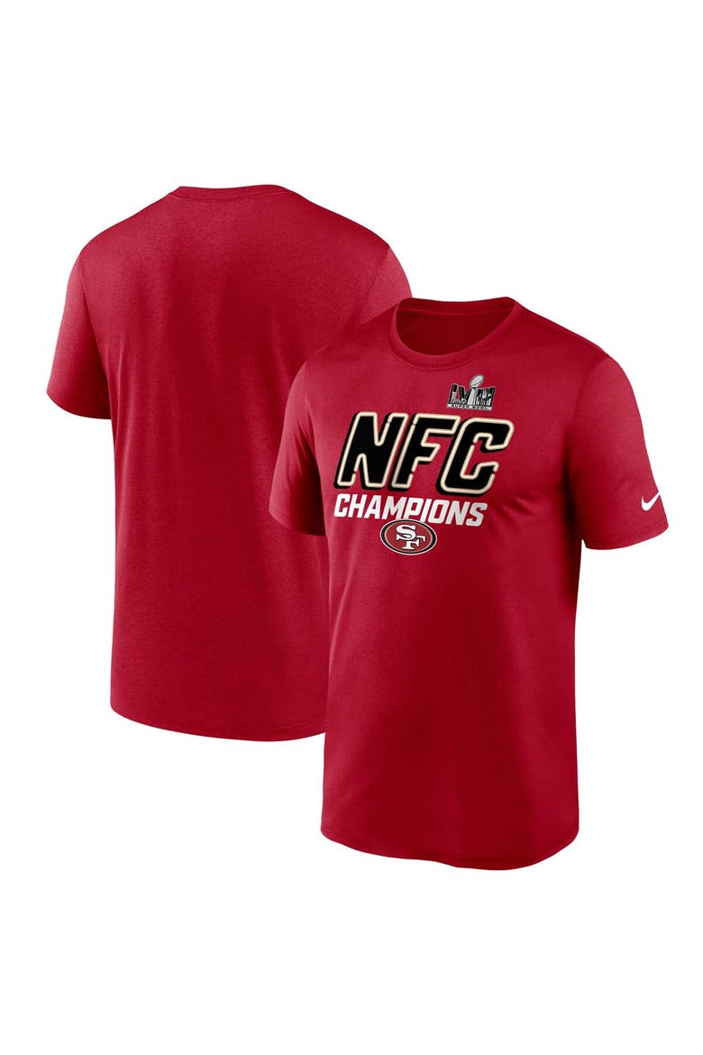 Men's Nike Scarlet San Francisco 49ers 2023 NFC Champions Iconic T-Shirt, Main, color, Scarlet