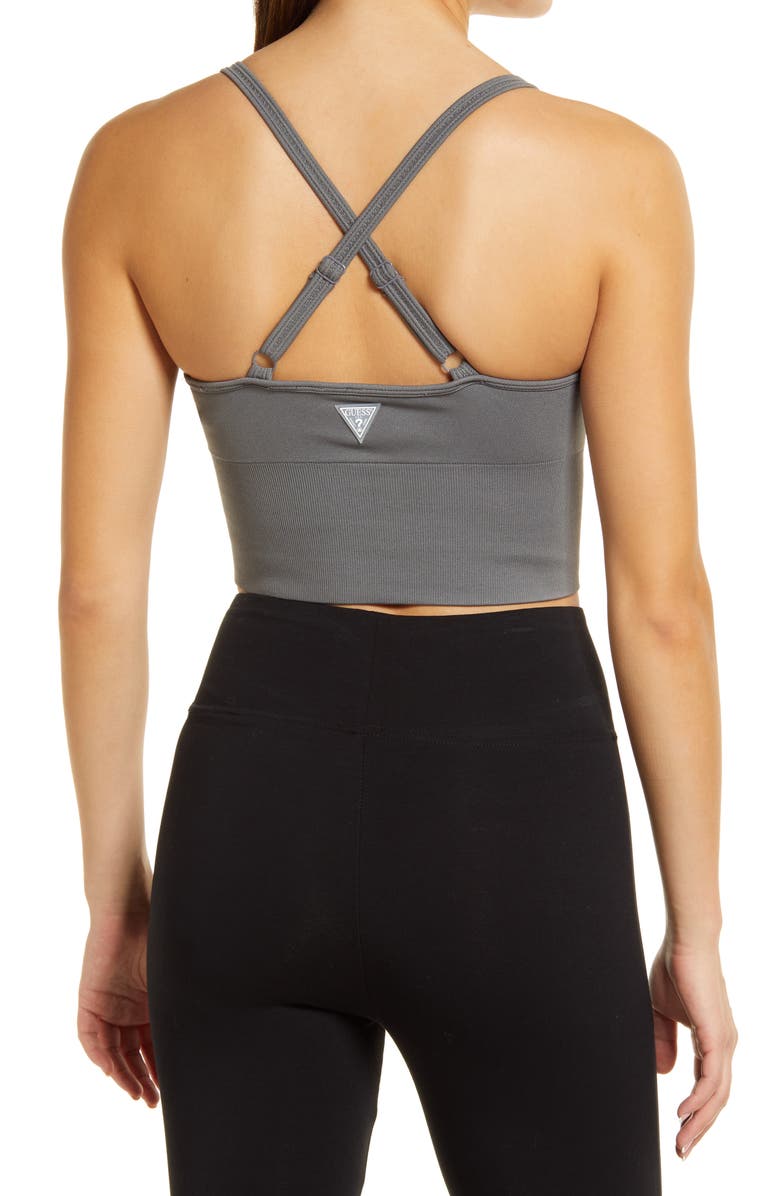 GUESS Alma Seamless Active Sports Bra, Alternate, color, 