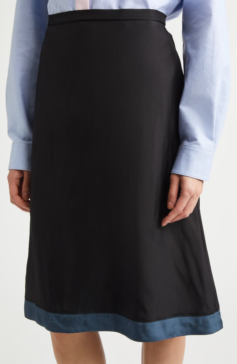 Marni A-Line Virgin Wool Skirt, Alternate, color, Black