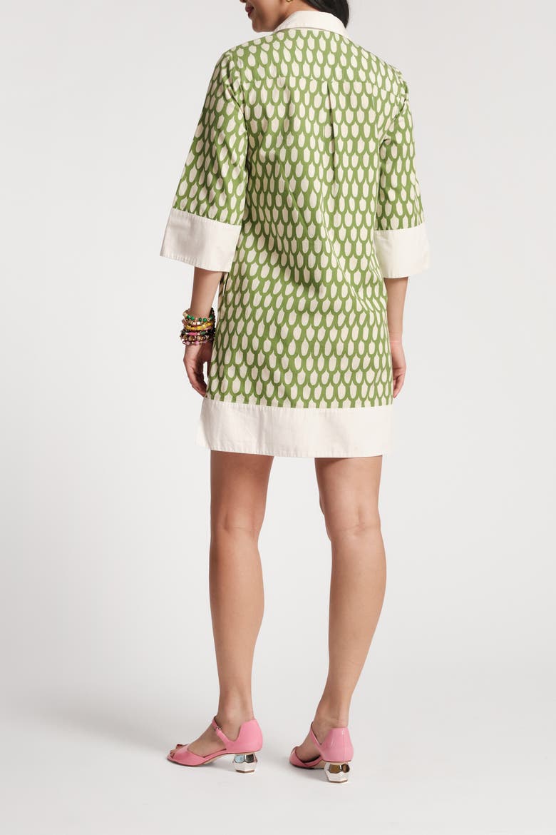 Tracey Mini Dress Loop, Alternate, color, Green/Oyster