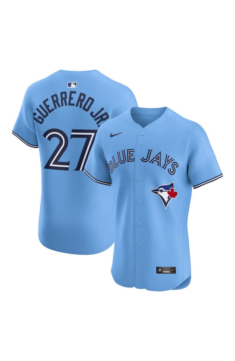 Nike Men's Nike Vladimir Guerrero Jr. Powder Blue Toronto Blue Jays Alternate 2 Elite Jersey, Main, color,