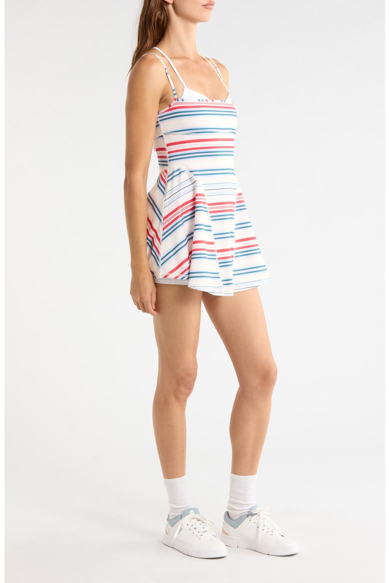 Baseline Print Dress, Alternate, color, GRAPEFRUIT STRIPE