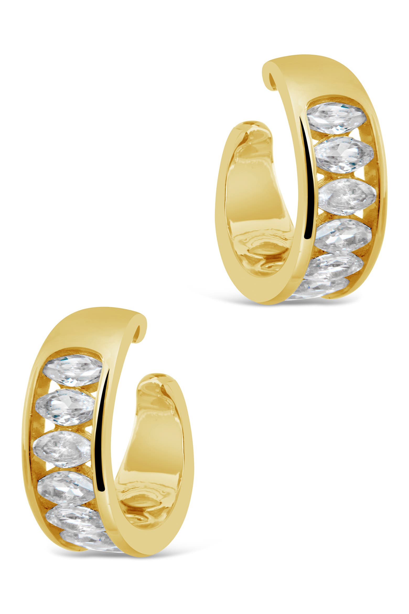 Ear Cone Rack Sterling Forever Mira CZ Ear Cuffs (Women) | Nordstromrack