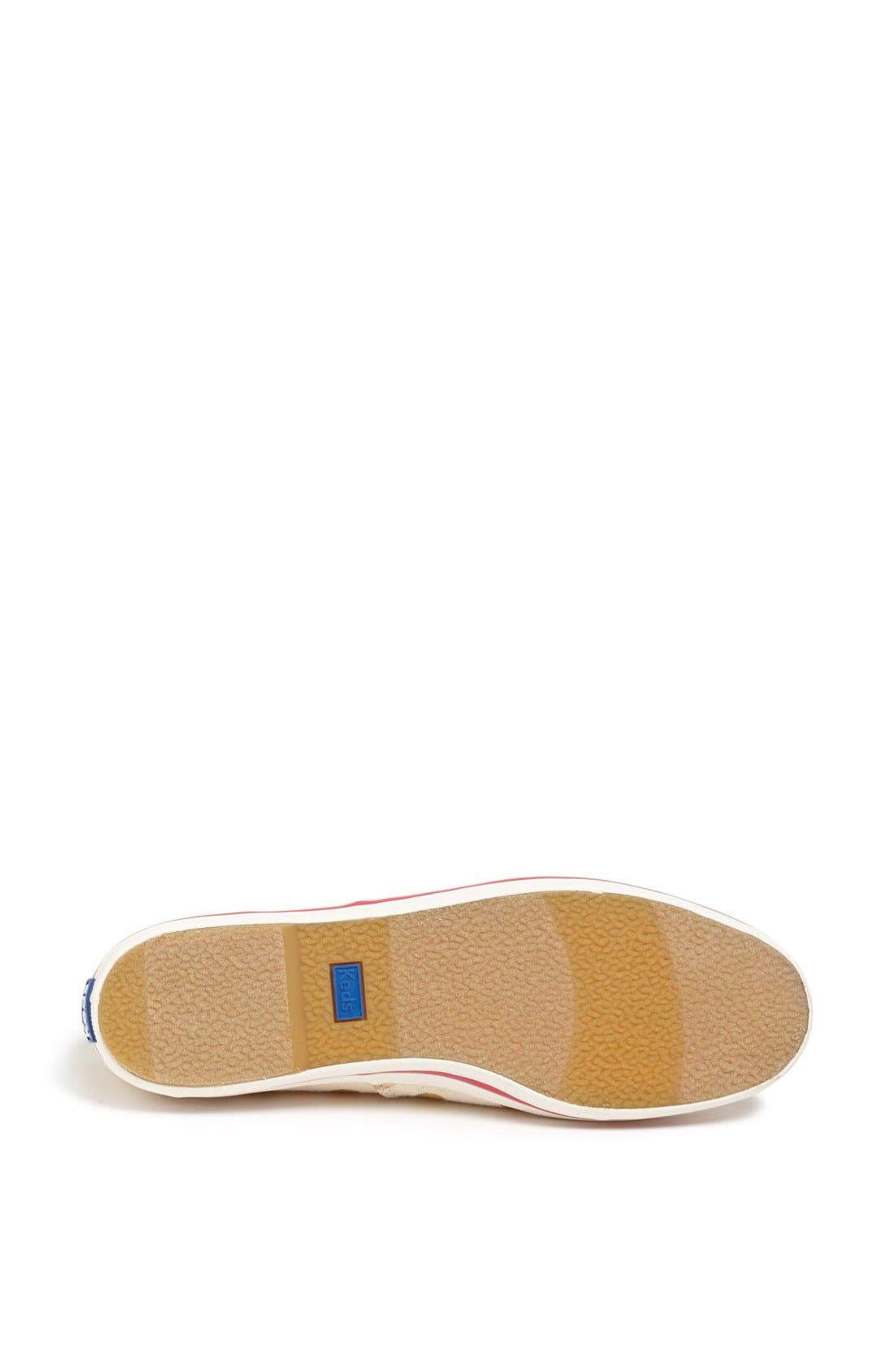 Keds® for kate spade new york 'kick' sneaker, Alternate, color, CREAM/ GOLD PAVILLION DOT