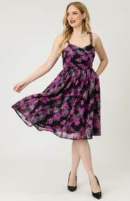 Unique Vintage Reed Swing Dress