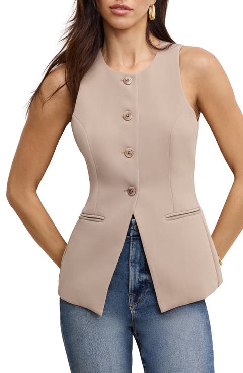 Sculpted Suit Vest (Regular & Plus)