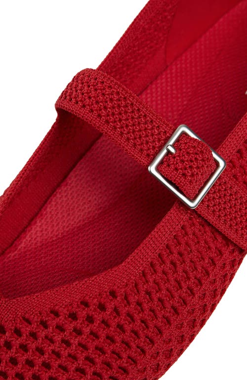 Vivaia Margot Mary-jane Square-toe Ballet Flats In Red