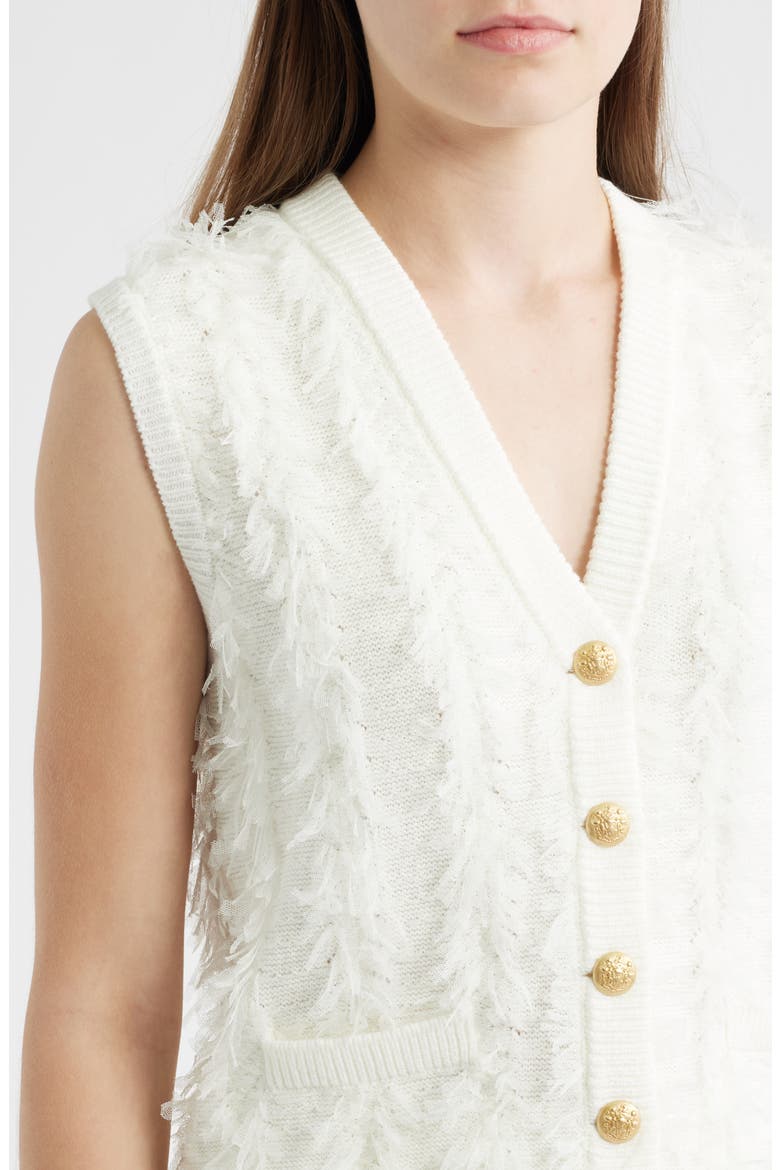 Sterling Sweater Vest, Alternate, color, IVORY