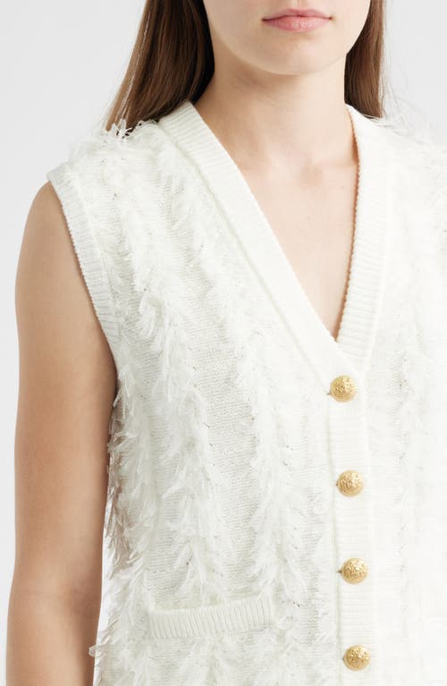 Kobi Halperin Sterling Fringe Knit Sweater Vest