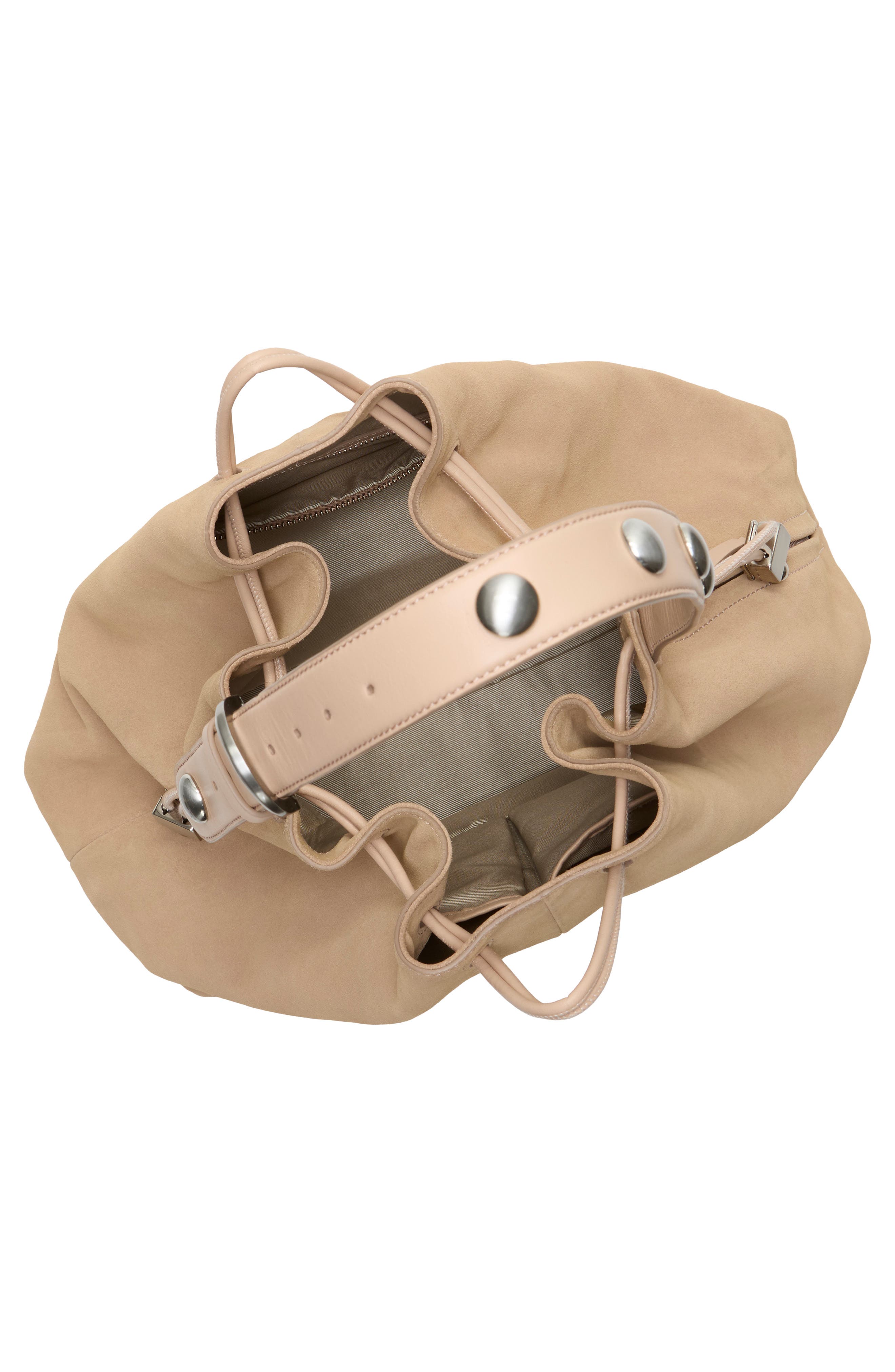 Vince Camuto Pippa Leather Bucket Bag, Alternate, color, Medium Brown