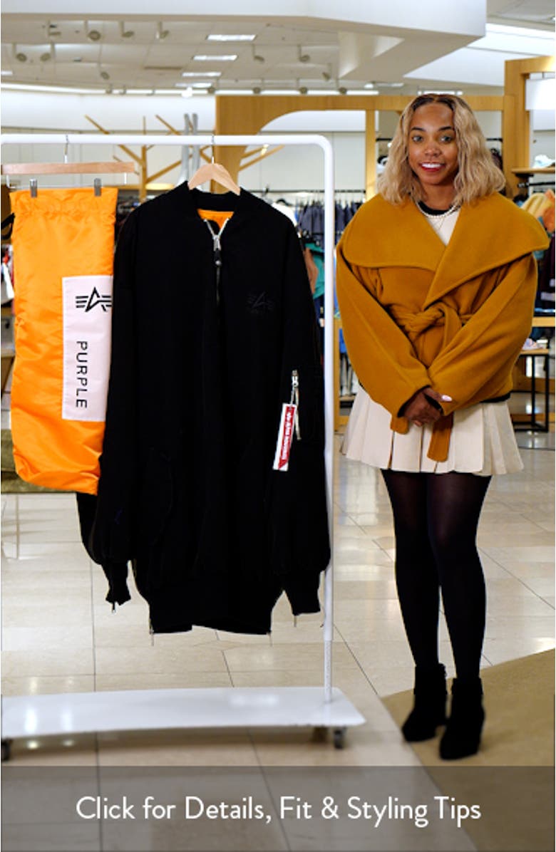 x Alpha Giant Bomber Jacket, sales video thumbnail