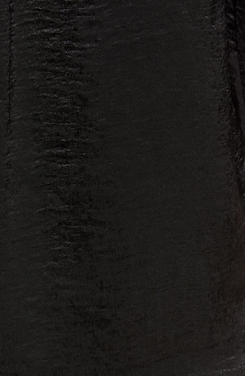 Maternal America Mandarin Collar Maternity Blouse, Alternate, color, Black