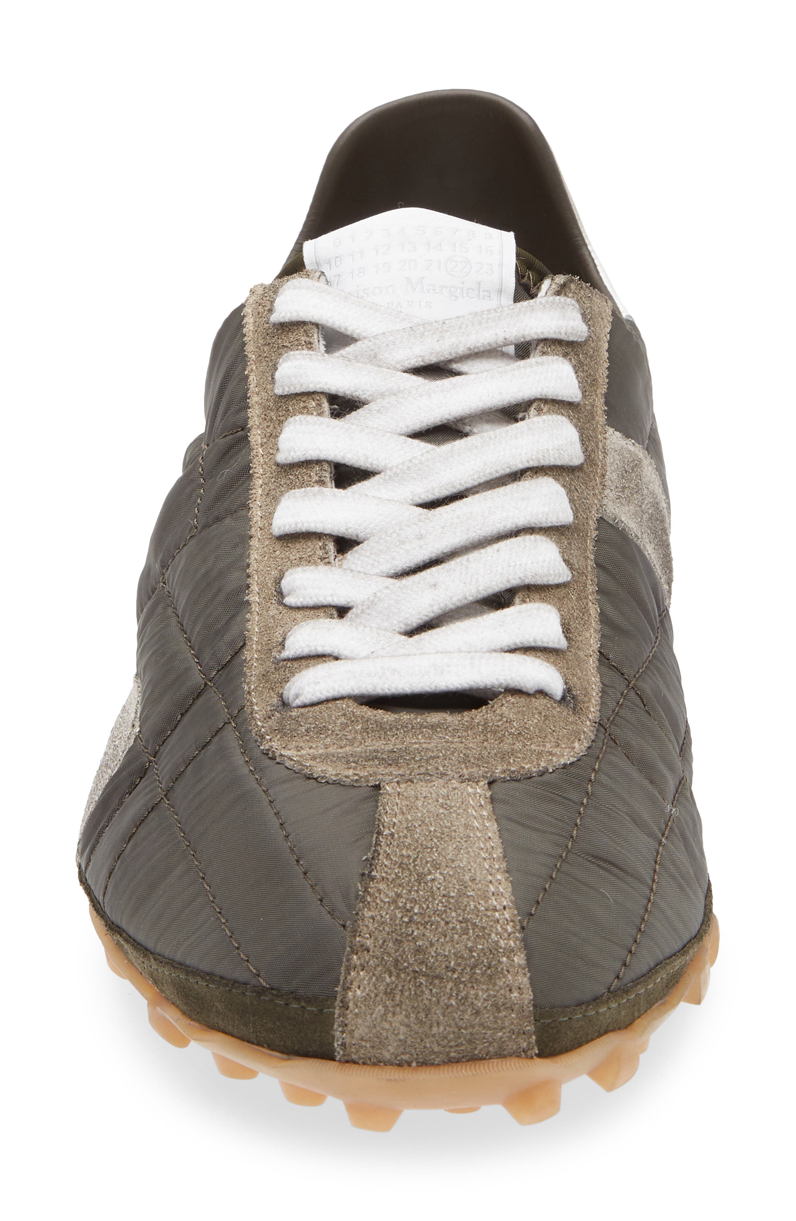 Maison Margiela Sprinter Low Top Sneaker, Alternate, color, Dark Green/ White/ Grey