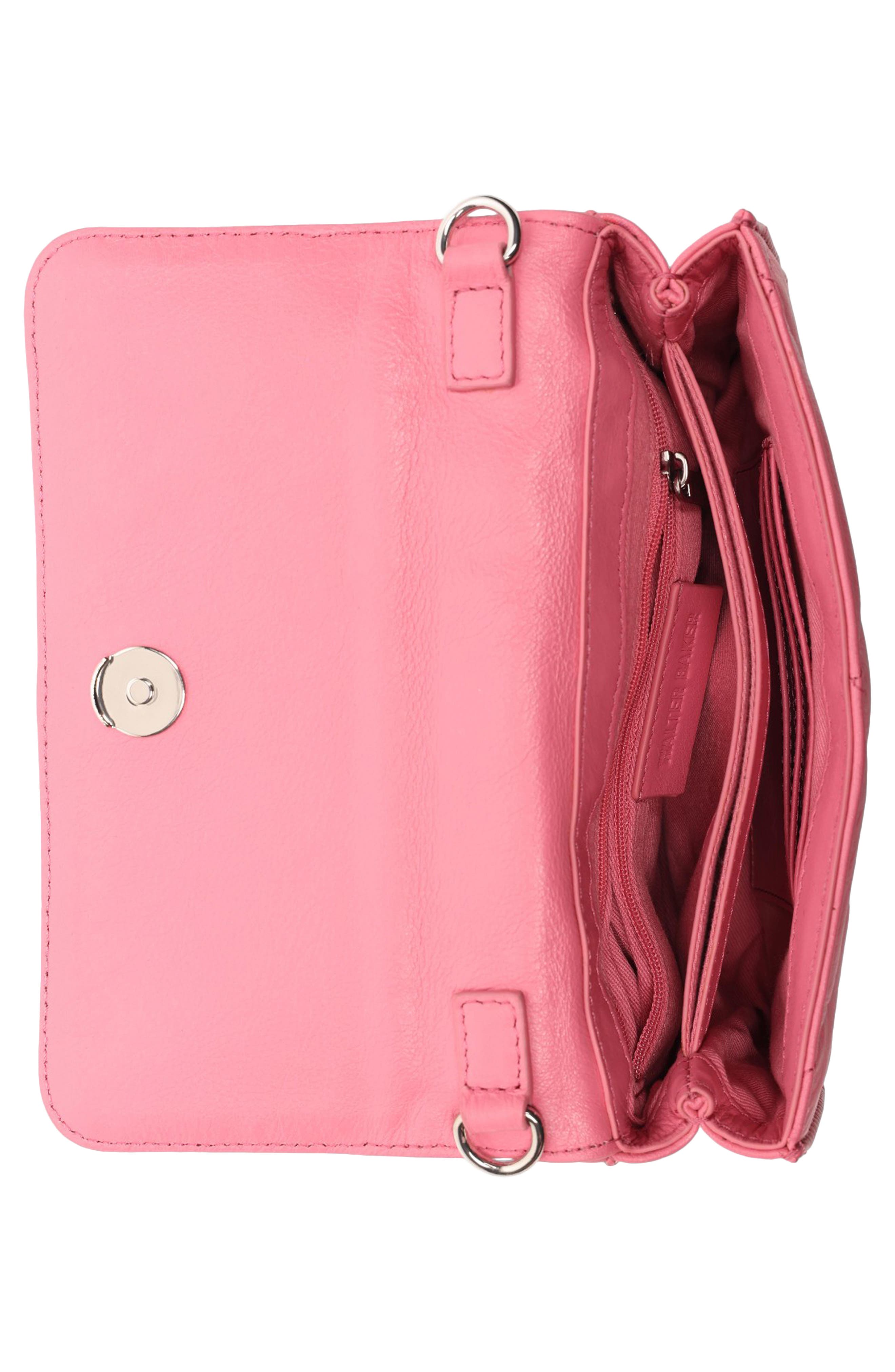 Genevieve Mini Leather Top Handle Bag, Alternate, color, PINK LOTUS