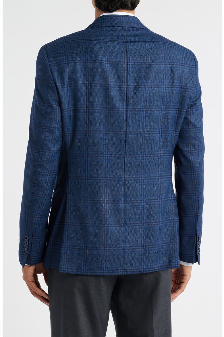 G-Line Textured Navy Check Sport Coat, Alternate, color, FANCY BLUE