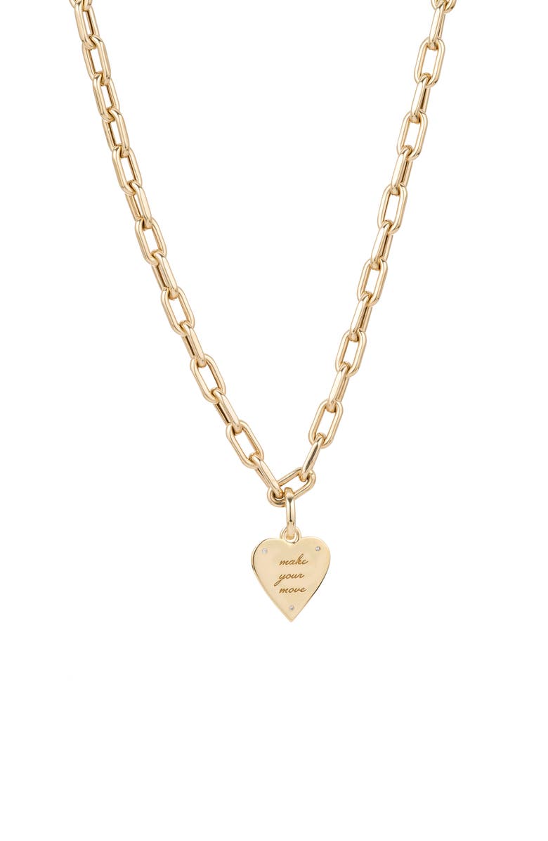 Adina Reyter Make Your Move Diamond Heart Pendant Necklace, Alternate, color,