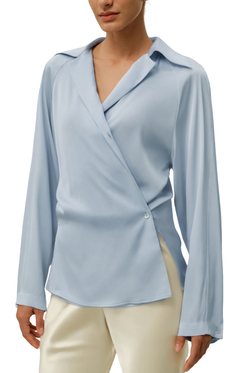 Lilysilk Multipositional Silk Shirt, Main, color,