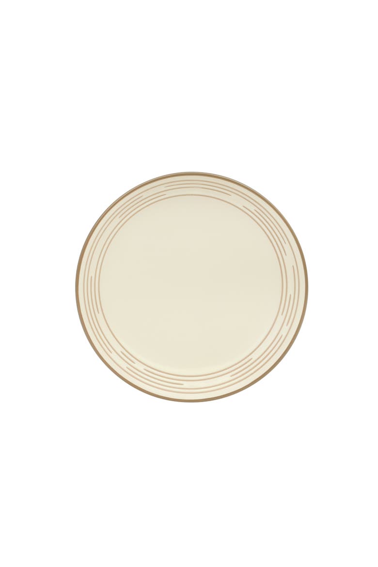 Chiswick House Stoneware Dinnerware Set with Embossed Rim, Alternate, color, Cream